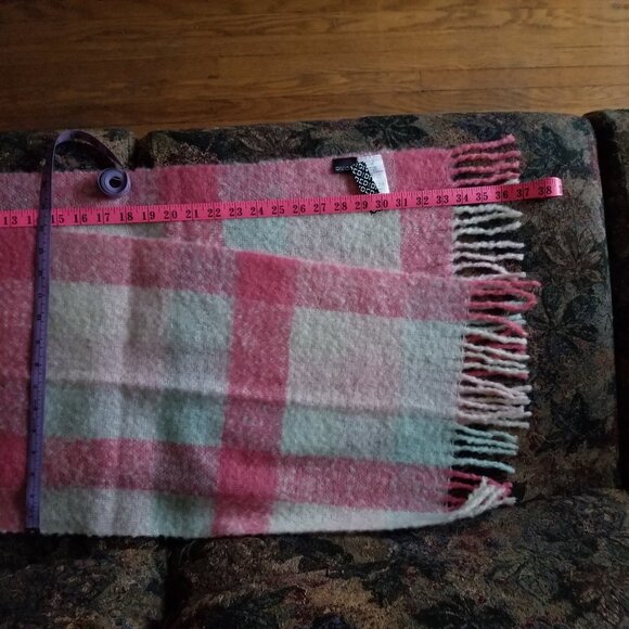New, Divided H&M, long check/plaid scarf, lovely soft mohair/wool/acrylic, NWT - Picture 3 of 5